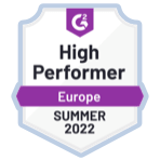 G2 ハイパフォーマー ヨーロッパ 2022