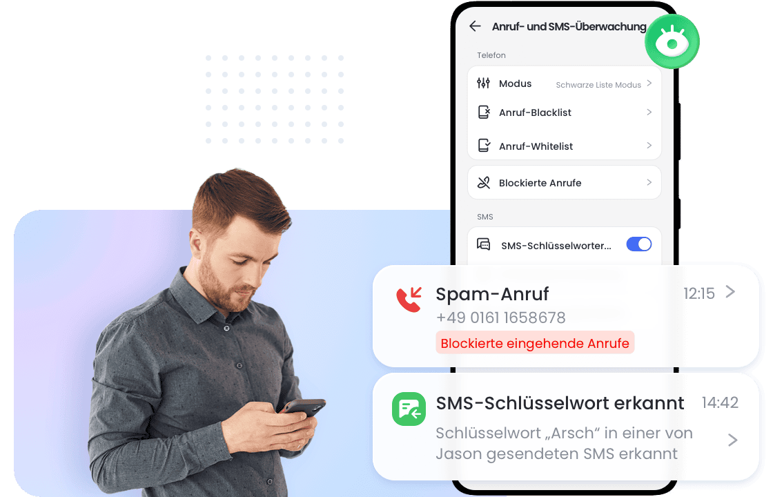 Überwachen Sie Anrufe und SMS für eine sichere Kommunikation