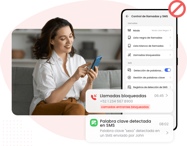 Control de llamadas y SMS