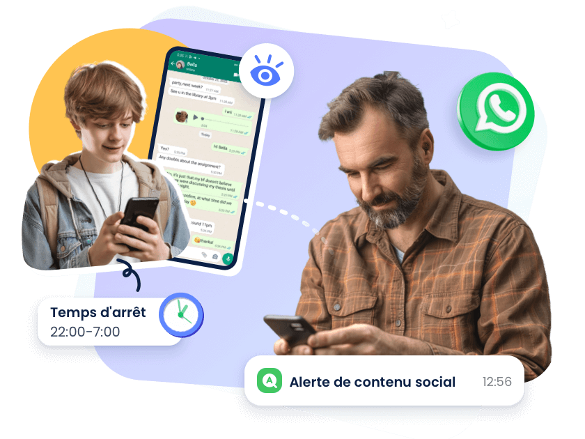 Configurez le contrôle parental WhatsApp pour les enfants et retrouvez la tranquillité d'esprit.