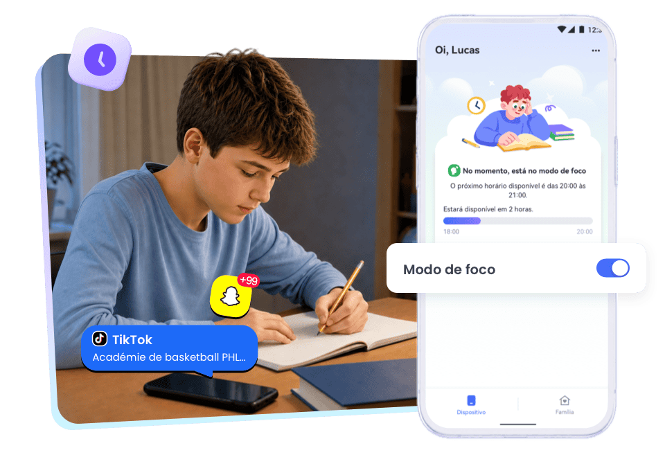 O celular está tirando o foco do seu filho na hora do dever?