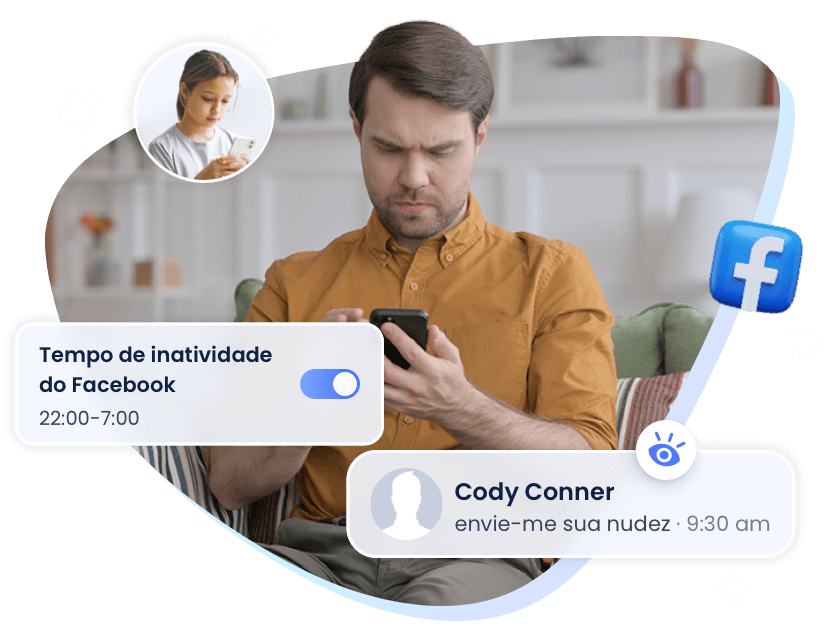 Configurar controles parentais para crianças no Facebook