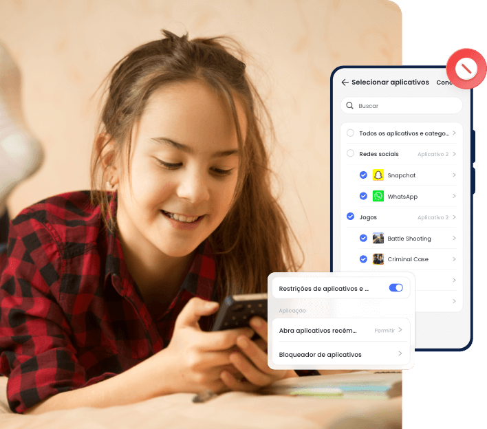 Bloqueador e gerenciamento de aplicativos