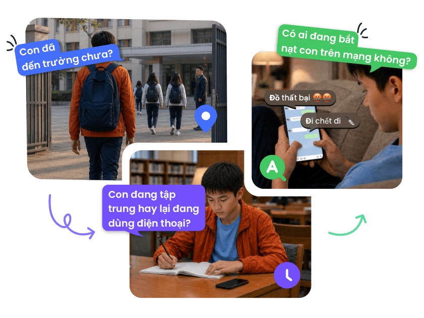 Mùa tựu trường Đến nơi an toàn. Tập trung tốt hơn.