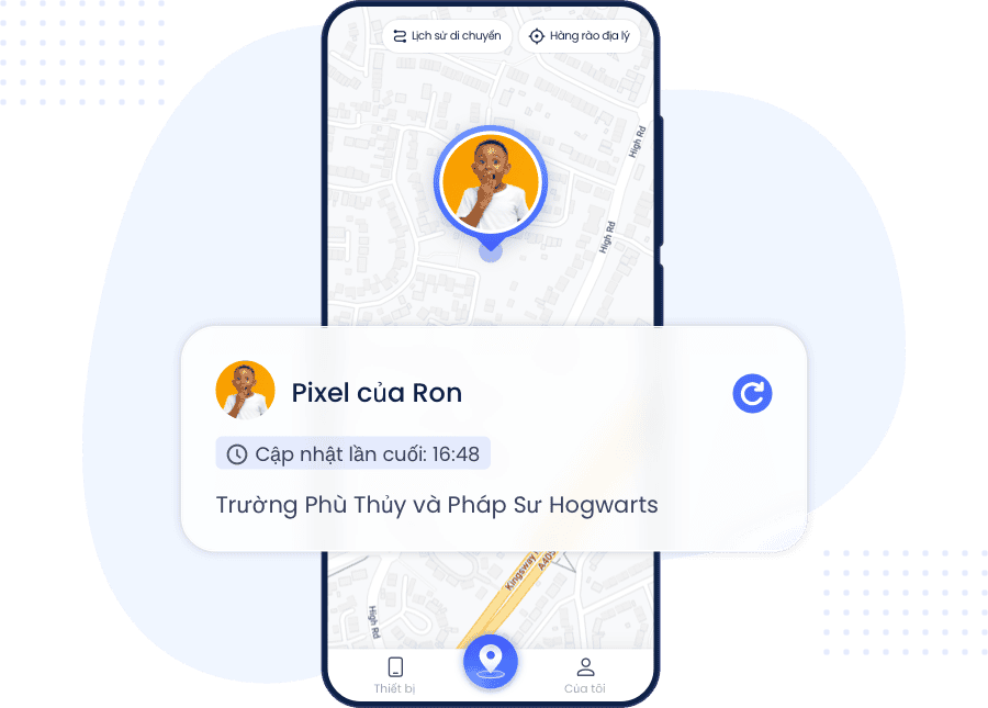 Biết con ở đâu mà không cần hỏi