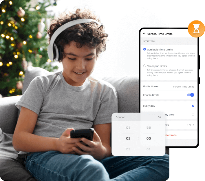 Limit Screen Time & App Usage AirDroid Parental Control