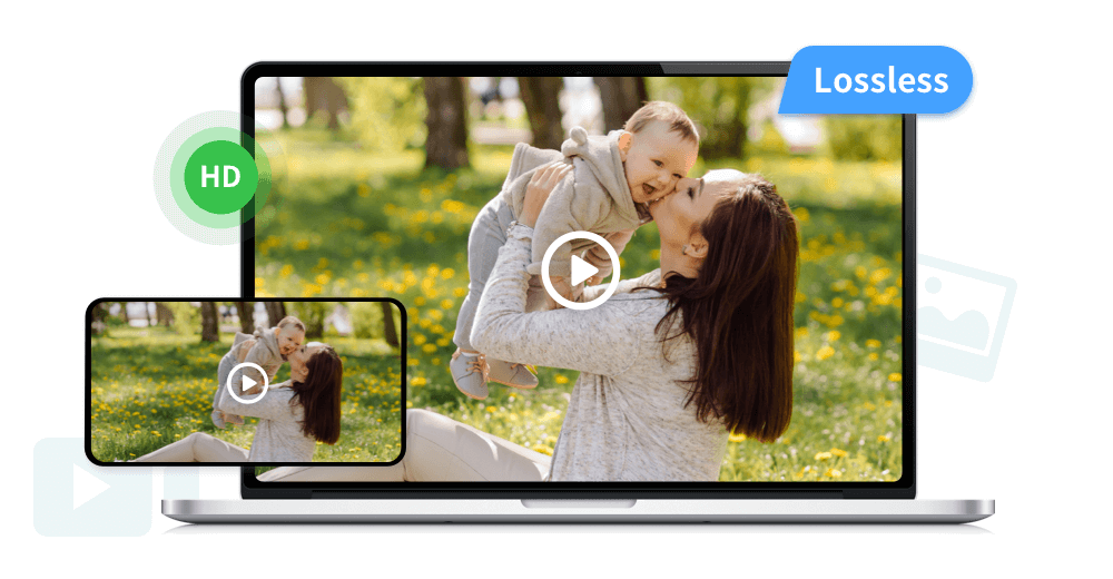 Condivisione di foto e video HD senza perdite